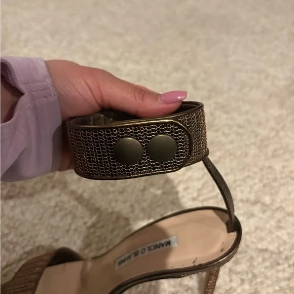 Manolo Blahnik Brass Heels - Picture 3 of 3